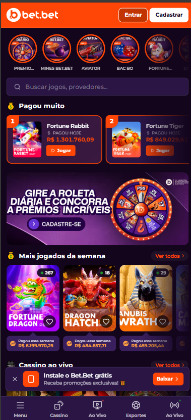 Bet.Bet a Experiência Móvel