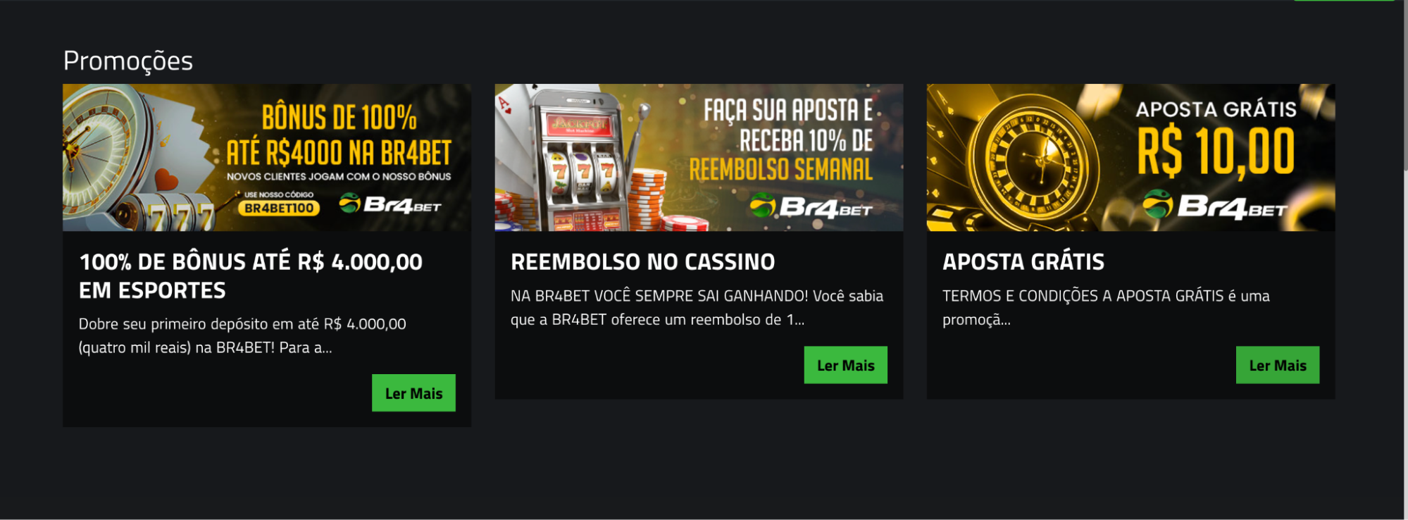 Br4bet Bônus Casino