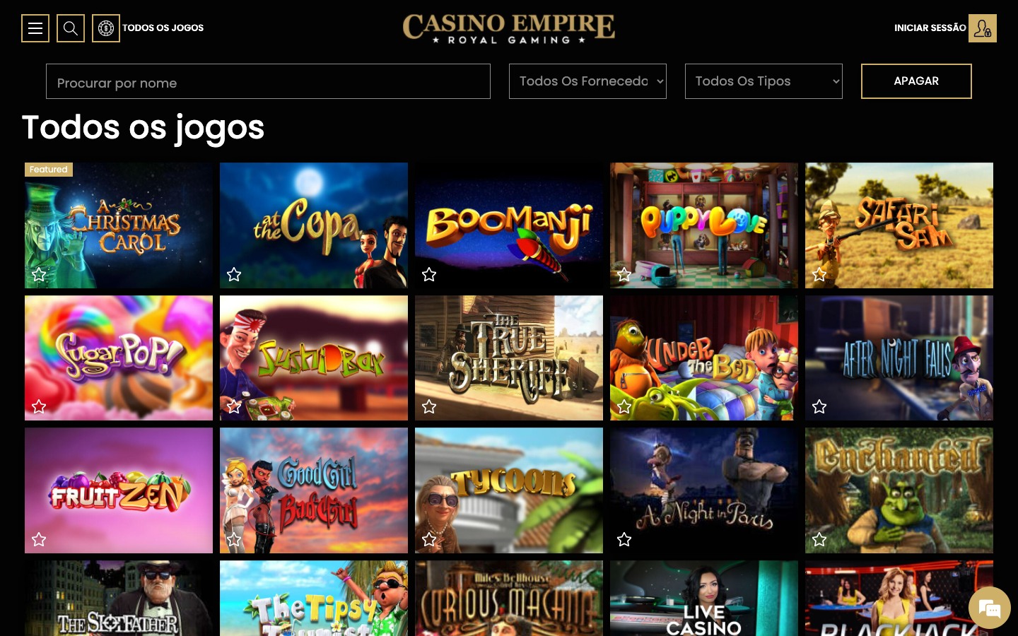 casino empire jogos