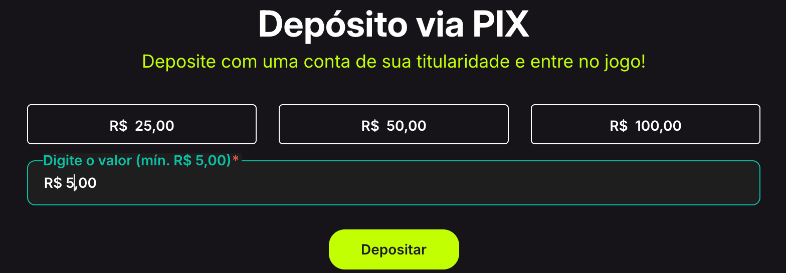 Cassinos que pagam via Pix Depósito